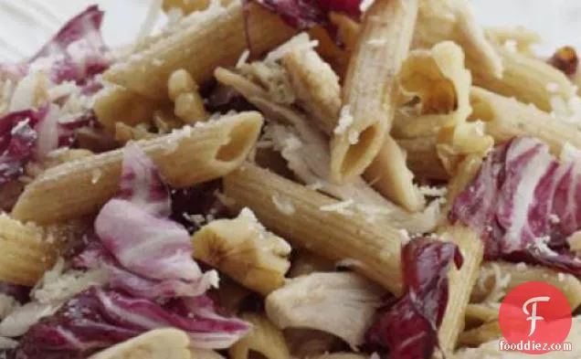 Penne With Roasted Chicken And Radicchio Recipe