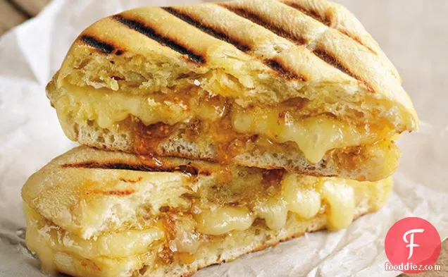 Grilled Artisan Cheddar & Fig Jam Sandwich