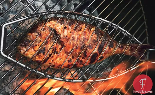 Grilled Whole Sea Bream with Chile Glaze