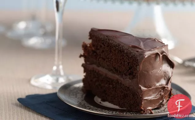 Double-Deep-Chocolate Hanukkah Layer Cake