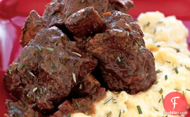 Braised Short Ribs with Chocolate and Rosemary