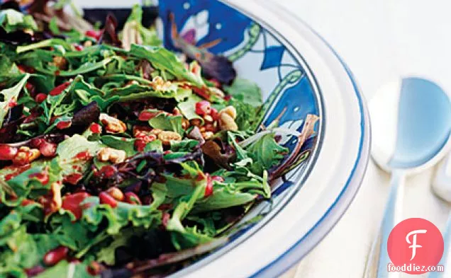 Fall Salad with Nuts and Pomegranates