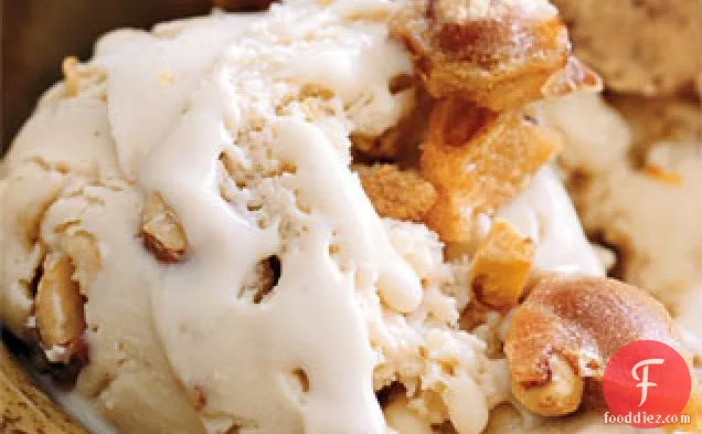 Brown Butter and Peanut Brittle Ice Cream