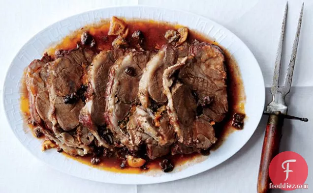Lamb Pot Roast with Oranges and Olives