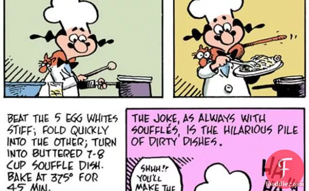 कार्टून रसोई: व्हाइटफिश सूफले