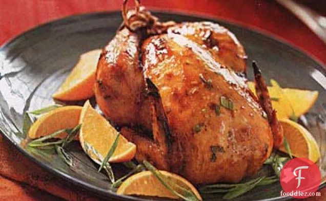 Roast Cornish Game Hens with Orange-Teriyaki Sauce