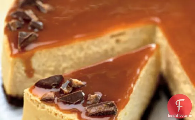 Toffee Crunch Caramel Cheesecake