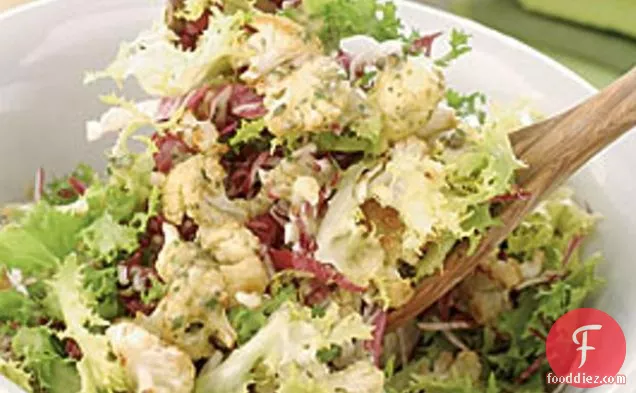 Roasted Cauliflower Salad With Green Peppercorn Vinaigrette