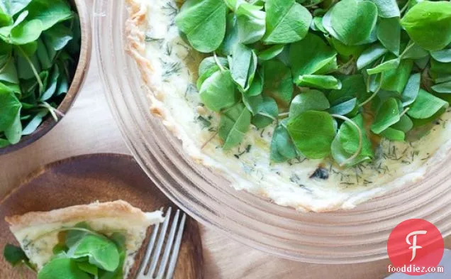 Spring Quiche With Leeks And Sorrel