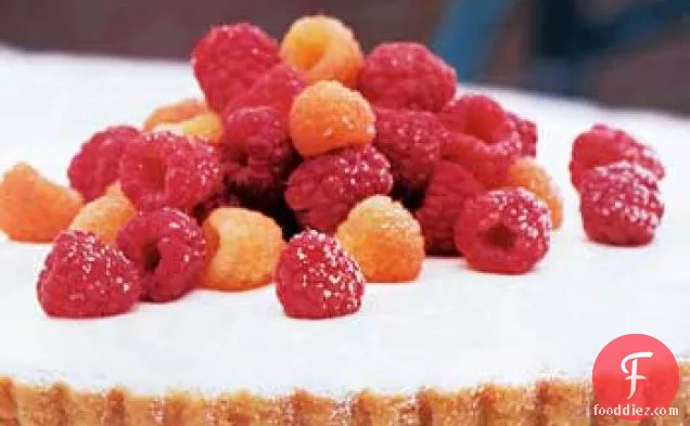 Ginger-Cream Tart with Raspberries