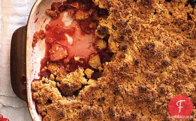 Apple-Cranberry Crisp with Polenta Streusel Topping