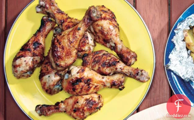 Grilled Lemon-Oregano Chicken Drumsticks