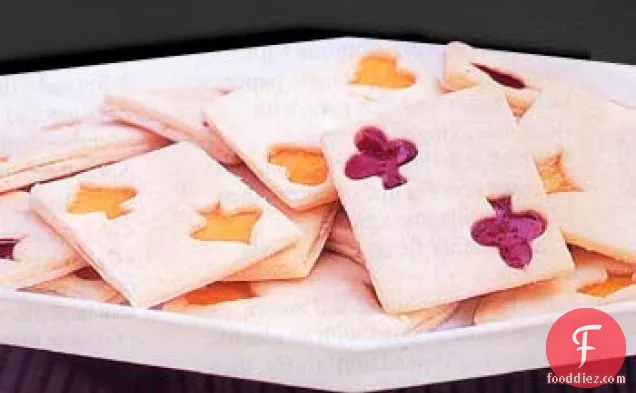 Jam-Filled Playing Card Cookies