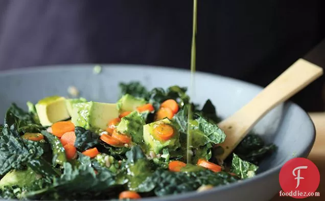Gialina's Kale & Farro Salad with Avocado