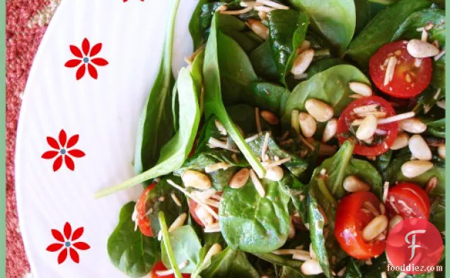 Spinach Salad With Toasted Pine Nuts