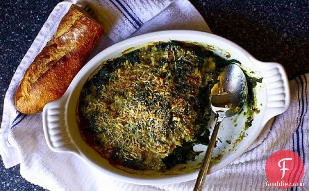 The Best Baked Spinach