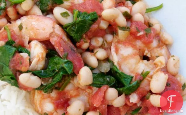 Spinach With Tomatoes, White Beans And Spinach Recipe