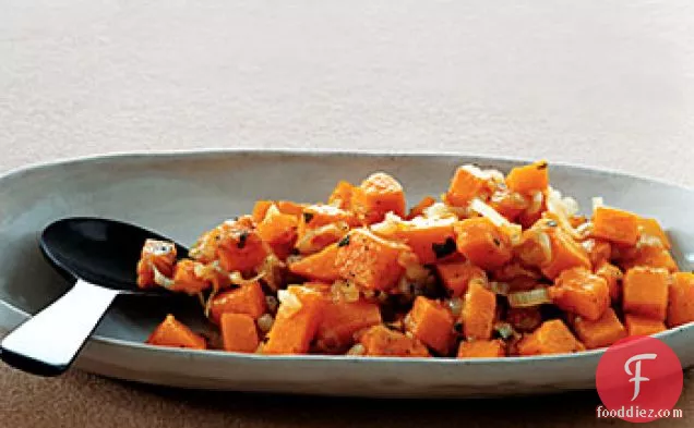Butternut Squash with Shallots and Sage