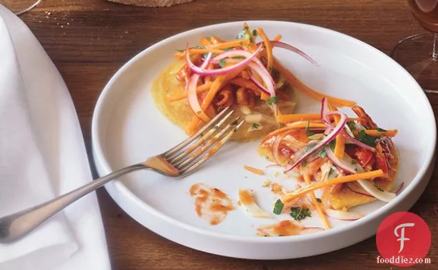 सिरका स्लाव के साथ बारबेक्यू चिकन होकेक