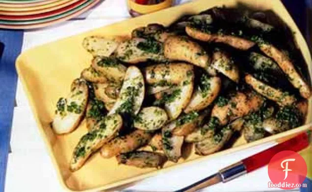 Fingerling Potato Salad with Green Chile-Cilantro Salsa