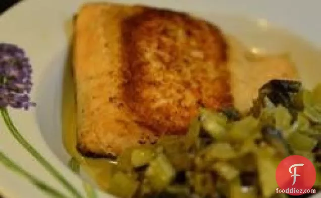 Seared Salmon with Indian-Inspired Cream Sauce