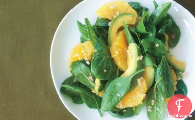 Asian Spinach Salad With Orange And Avocado
