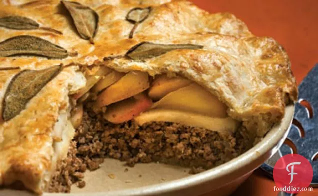 Pork and Apple Pie with Cheddar-Sage Crust