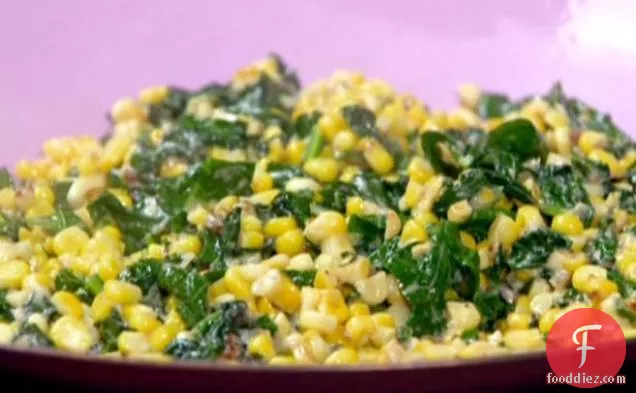Garlicky Creamed Corn and Spinach