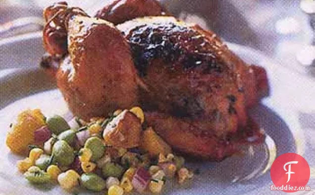 ग्रिल्ड लेमन-हर्ब पॉसिन