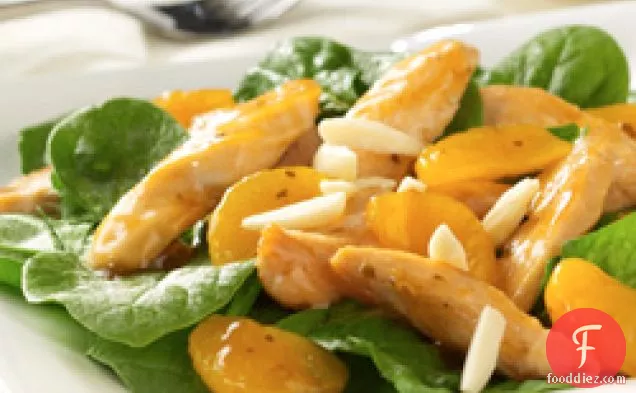 Orange-spinach Salad With Chicken For Two