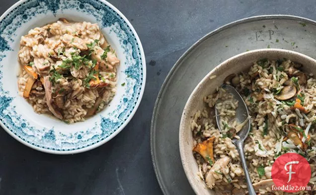 तुर्की और मशरूम रिसोट्टो