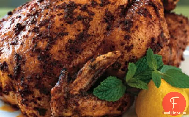 Roasted Organic Chicken with Moroccan Spices
