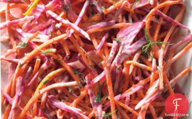 Candy-Stripe Beet and Carrot Slaw