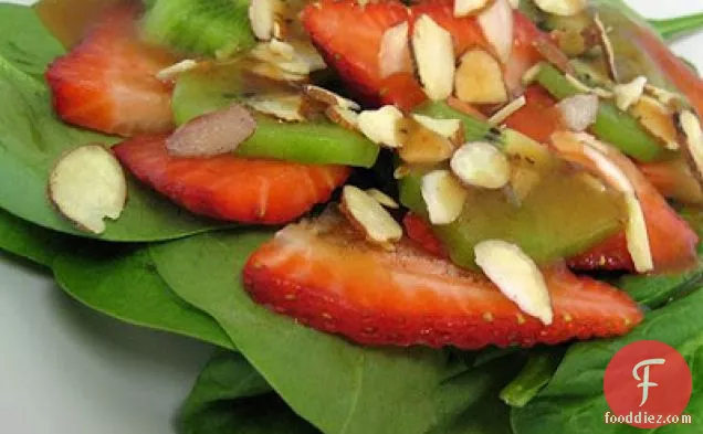 Strawberry, Kiwi, And Spinach Salad