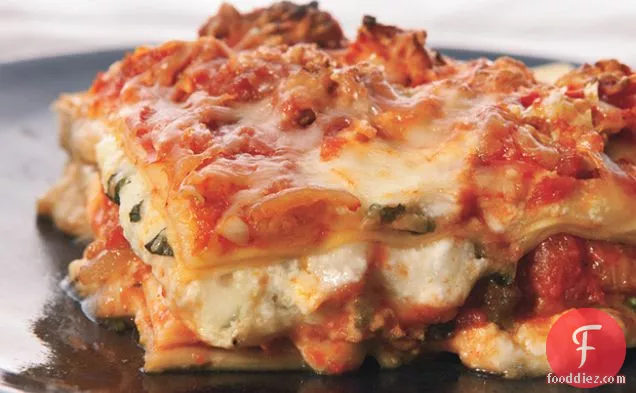 Lasagna with Turkey Sausage Bolognese