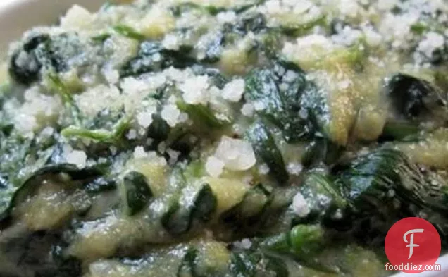 Polenta “creamed” Spinach