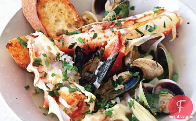 Roasted Shellfish with Coriander, Fennel, and Meyer Lemon