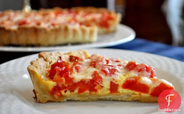 Red Pepper and Guyère Quiche