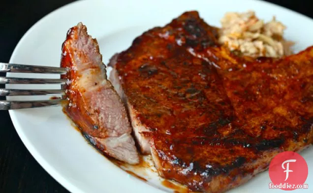 Sous-Vide 101: Spicy Rubbed Pork Chops with BBQ Sauce