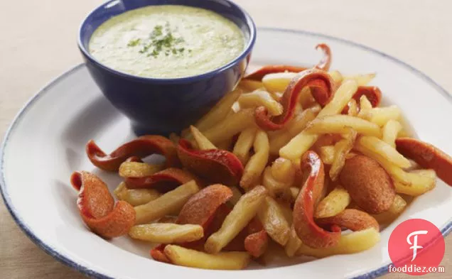 ग्रीन पेरूवियन डिपिंग सॉस (उर्फ अजी अमरिलो सॉस)