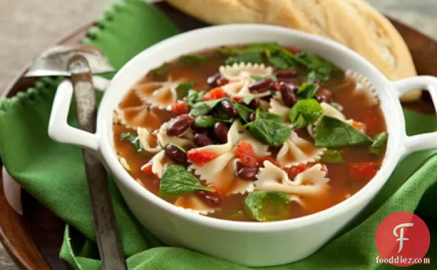 Quick Italian Spinach And Pasta Soup