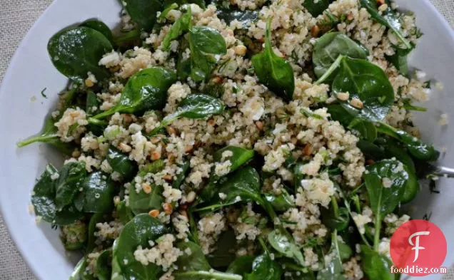 Spinach And Quinoa Salad With Feta And Dill