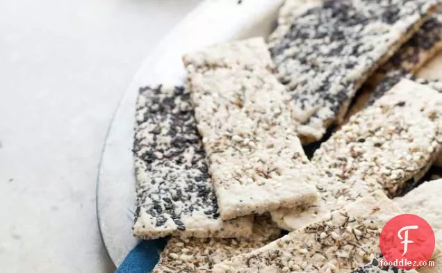 Seeded Crispbread Crackers Three Ways (Gluten-Free, Grain-Free, Vegan, Paleo, Nut-Free)