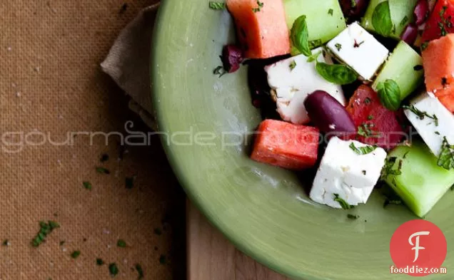 Watermelon, Heirloom Tomato and Feta Salad | Picking the Perfect Melon