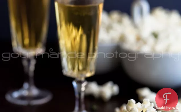 Truffle Butter, Parmesan and Thyme Popcorn | A Popcorn and Champagne Pairing
