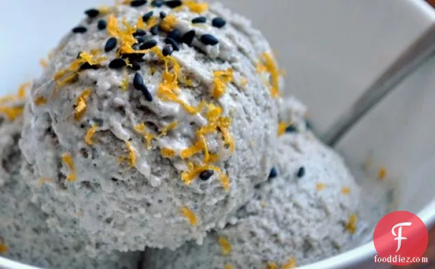 Scooped: Black Sesame and Orange Ice Cream