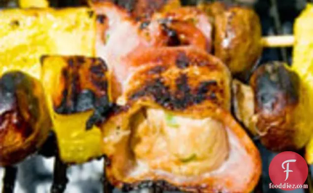 Grilling: Bacon-Wrapped Chicken Kabobs