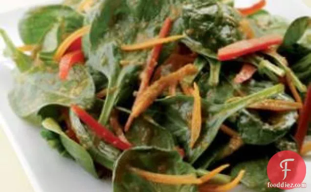 Spinach Salad With Japanese Ginger Dressing