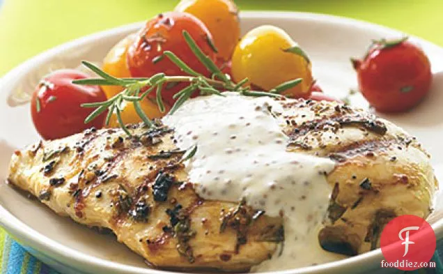 Grilled Chicken with Rustic Mustard Cream