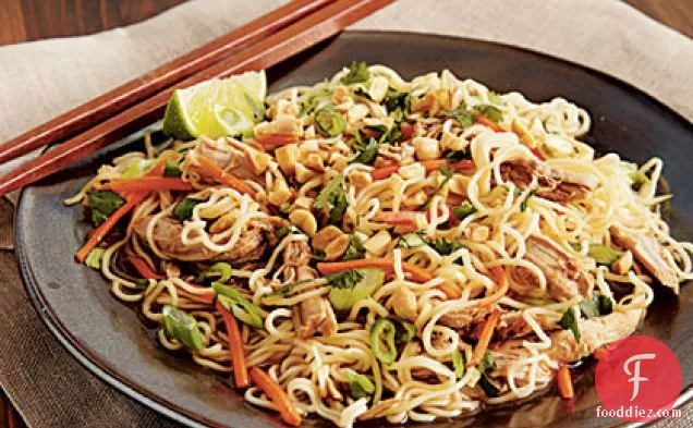 Chinese Pork Tenderloin with Garlic-Sauced Noodles